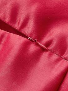 Flirla Plus - Robe Froncée Sur Le Devant, Manches Lanternes, Ourlet À Deux Épaisseurs