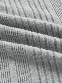 孕婦舒適的2入組肋紋調節腰圍上衣和長褲 - 灰色 - 查看 7