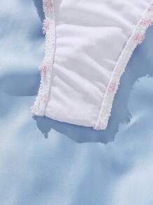 Swim Mod 女士吊带比基尼套装可爱泳衣夏季海滩 - 彩色 - 查看 4