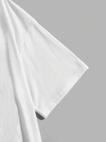 青少年男孩休閒卡通熊貓印花短袖t恤,夏季必備品