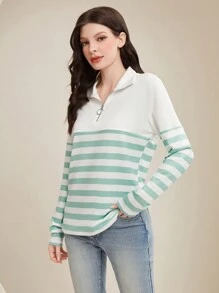 SHEIN Essnce Women's Striped T-shirt - Multicolor - View 3