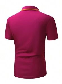 Manfinity Homme Polo A Maniche Corte Con Blocchi Di Colore E Taglie Forti Da Uomo