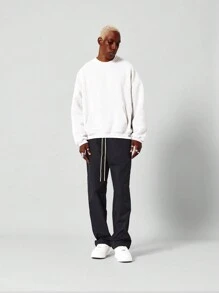 SUMWON Straight Fit Nylon Jogger Trouser With Elastic Waistband