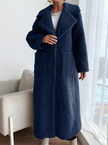 SHEIN Essnce Quý cô Phù hợp thường - Màu xanh hải quân - Xem 6