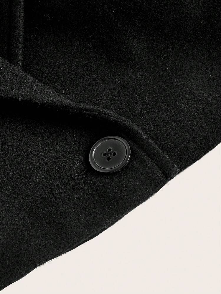 Lapel Neck Single Button Blazer & Skirt