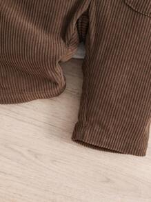 Em bé Con trai Vải to sợi Giải trí Áo sơ mi - màu nâu - Xem 5