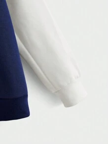 Willy Wonka and the Chocolate Factory X SHEIN Men's Round Neck Printed Sweatshirt With Raglan Sleeves