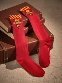 Harry Potter | ROMWE 1 Par De Calcetines De Media Pantorrilla Para Mujeres