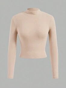 SHEIN EZwear 3入組大碼立領長袖t恤 - 彩色 - 查看 5
