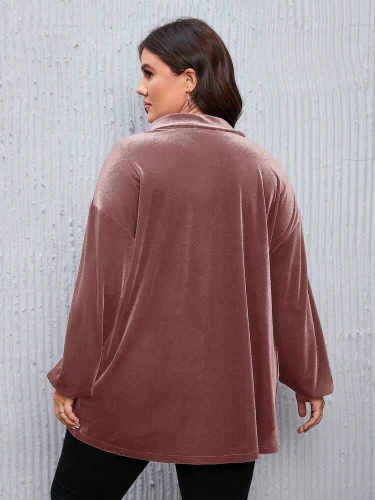 Plus Size Fall Women Christmas Textured Fabric Mini Plaid Flannel Doll Style Shirt Top Loose Casual Shirt Tops With Sleeves Blouse, For Winter