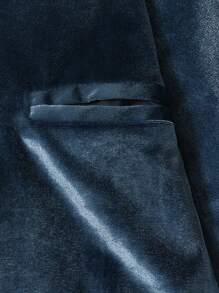 Boys Gentleman College Elegant Suit Basic Jacket - Navy Blue - View 4