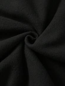 SHEIN LUNE 豹紋心形圓領運動衫 - 黑色 - 查看 4