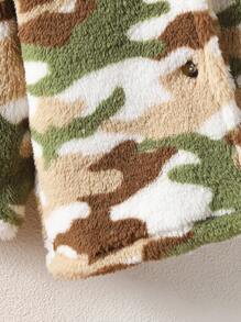 Baby Boys' Camouflage Flannel Warm Jacket