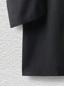 Manfinity Hypemode Nam Lỏng lẻo Nút lên Áo sơ mi - màu đen - Xem 4