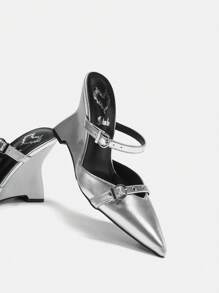 CUCCOO SZL Women's High Heel Pumps - Silver - View 8