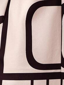 SHEIN LUNE 女式格紋下垂肩羊毛外套 - 杏色 - 查看 7