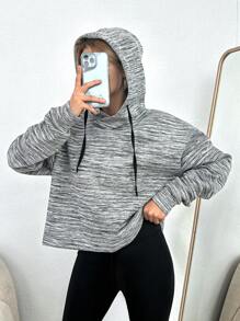 EURMUSE Của phụ nữ Dây rút Áo nỉ có mũ - Nhiều màu - Xem 4