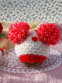 Sơ sinh Em bé Cô gái Love Tim Nhiếp ảnh Pom Pom Mũ - Nhiều màu - Xem 2