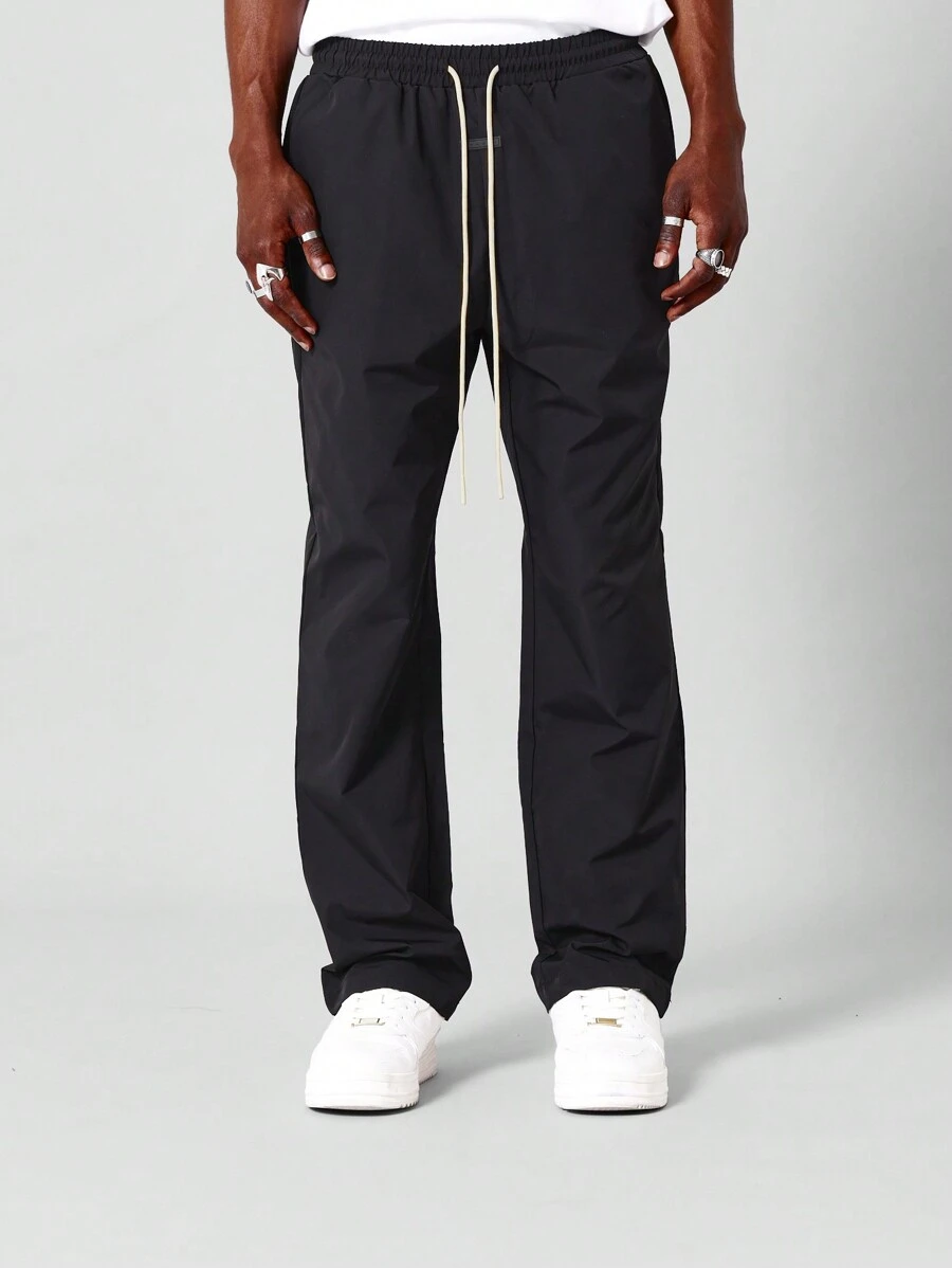 SUMWON Straight Fit Nylon Jogger Trouser With Elastic Waistband