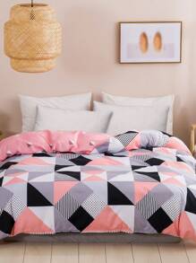 1 Pieza Juego De Ropa De Cama De Impresión Con Tamaño Individual En Cubierta De Edredón Impreso De Poliéster - Multicolor - Ver 2