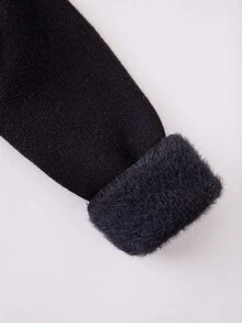 Áo len chui đầu in chữ cho bé trai - màu đen - Xem 4