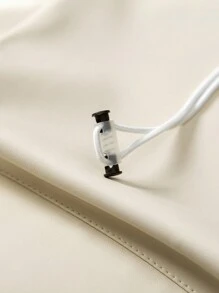 Manfinity EZcore Men's Solid Double Pockets Loose Padded Coat - Beige - View 7