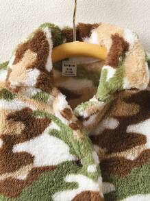 Baby Boys' Camouflage Flannel Warm Jacket