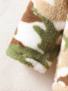 Baby Boys' Camouflage Flannel Warm Jacket