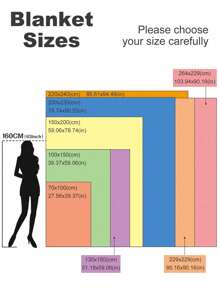 1入組素色顏色毯子 - 粉色 - 查看 3