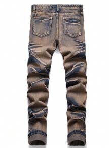 Quần Jeans Denim Cổ Điển Cho Bé Trai Tuổi Teen - Lạc đà - Xem 2