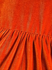 Em bé Cô gái Thanh lịch Tay áo hình bướm Đầm Đối với Mùa thu - trái cam - Xem 7