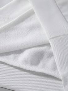 SHEIN EZwear 女士街景圖案絨毛衛衣 - 白色 - 查看 5