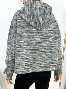 EURMUSE Của phụ nữ Dây rút Áo nỉ có mũ - Nhiều màu - Xem 2