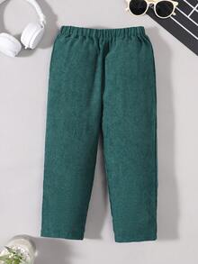 SHEIN 男童合體休閒直筒三件套長褲 - 彩色 - 查看 7