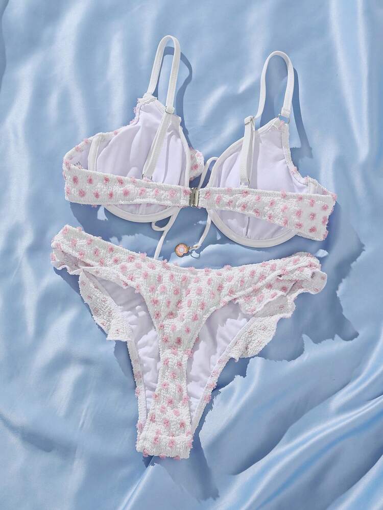 Ladies' Strap Bikini Set Cute Bathing Suits Summer Beach