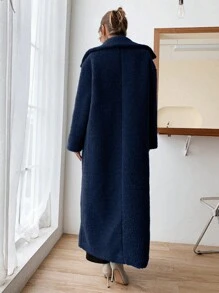 SHEIN Essnce Quý cô Phù hợp thường - Màu xanh hải quân - Xem 2