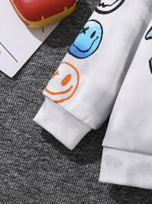 Toddler Boys' Printed Hoodie And Jogger Pants Set In One Piece - Multicolor - View 4