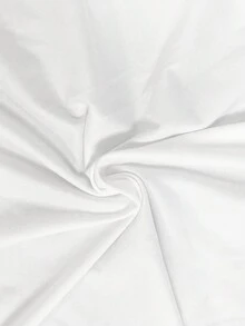 SHEIN EZwear Women's Christmas Pattern Round Neck T-shirt - White - View 5