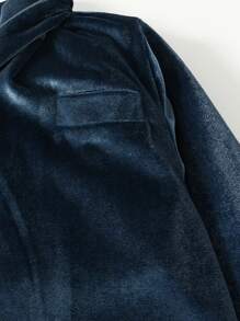 Boys Gentleman College Elegant Suit Basic Jacket - Navy Blue - View 6