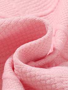 SHEIN Nhỏ bé Cô gái Xoắn Dan Hoodie Và Quần Bộ - Hồng - Xem 3