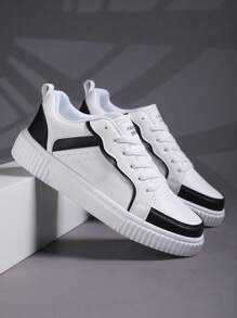 deportivo Zapatillas deportivas para de color combinado con cordón delantero Zapatillas de skate - Multicolor - Ver 1