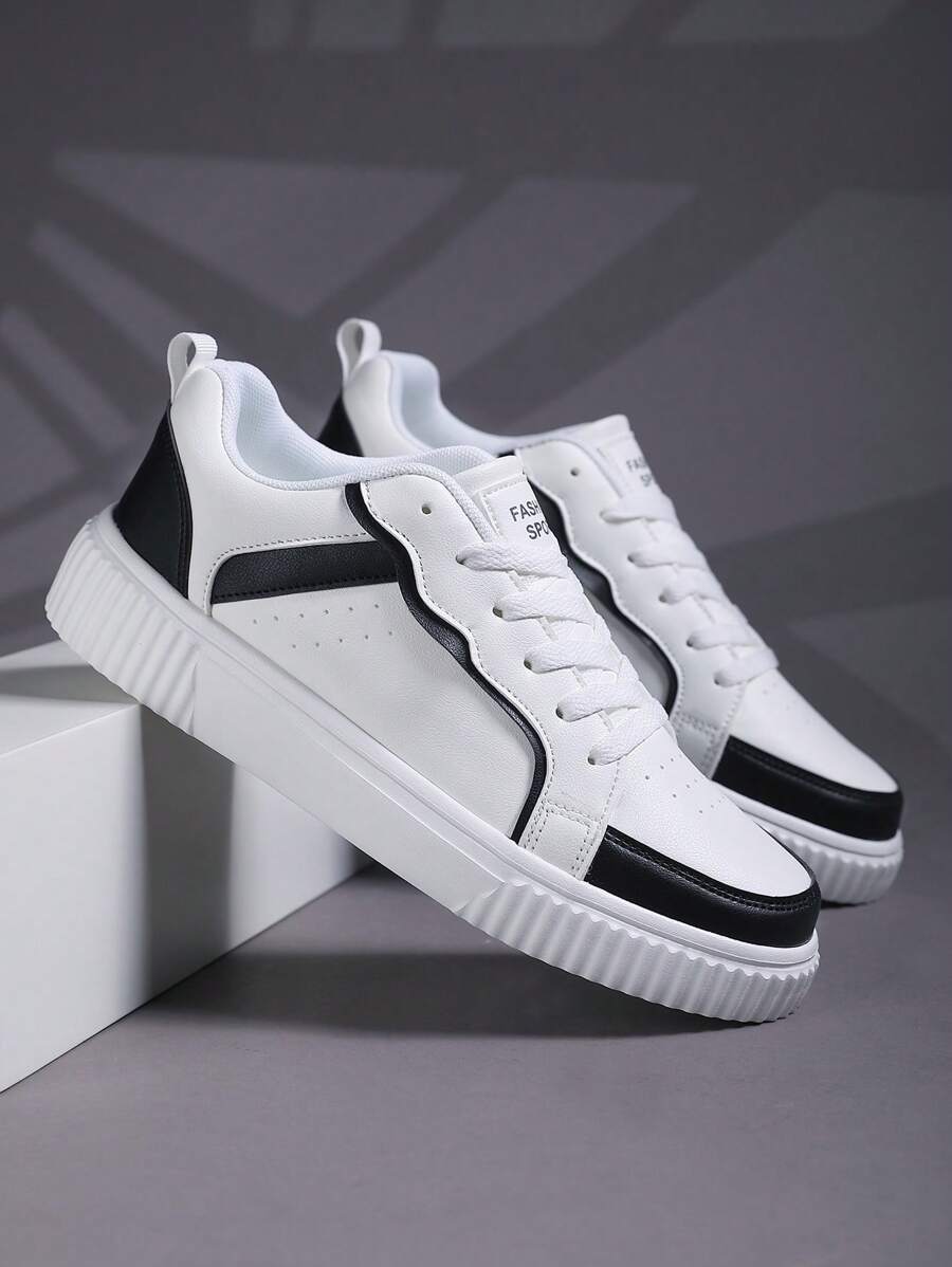deportivo Zapatillas deportivas para de color combinado con cordón delantero Zapatillas de skate - Multicolor - Ver 1
