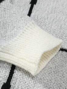 Manfinity Hypemode Nam Lỏng lẻo Kẻ sọc Thả vai Áo len Mở - Nhiều màu - Xem 5