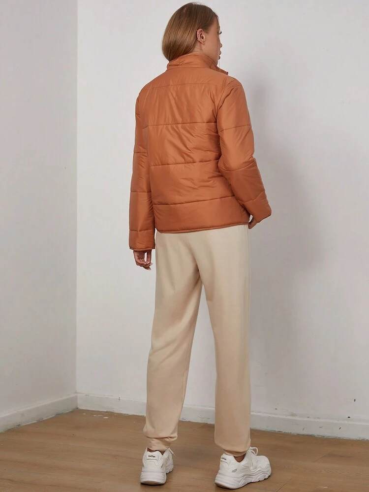 Women's High-Neck, Thick And Warm Coat, Long-Sleeved T-Shirt And Trousers Three-Piece Set For Daily Wear In Autumn And Winter Fall Cloth For Women