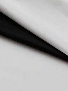 SHEIN Unity 2 Miếng Chất rắn Cổ cao Áo thun - Nhiều màu - Xem 5