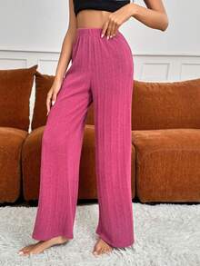 女式家居服下著 - 玫紅色 - 查看 5