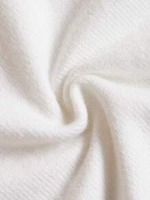 Zolique Sleeveless Sweater Vest With Rhinestone Decoration - White - View 3