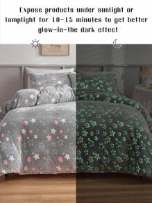 3 Piezas/set Juego De Ropa De Cama De Franela De Múltiples Colores Luminosos - Gris - Ver 6