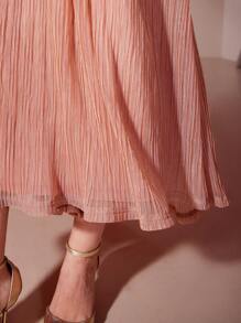 MOTF PREMIUM WOMEN'S SOLID COLOR LONG SLEEVE DRESS - Pink - View 9