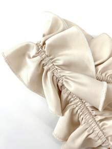 SHEIN MOOSTA 女款純色細肩帶吊帶上衣加大尺寸 - 卡其色 - 查看 3